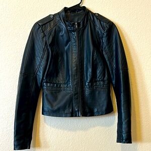 Faux Leather Jacket S-M